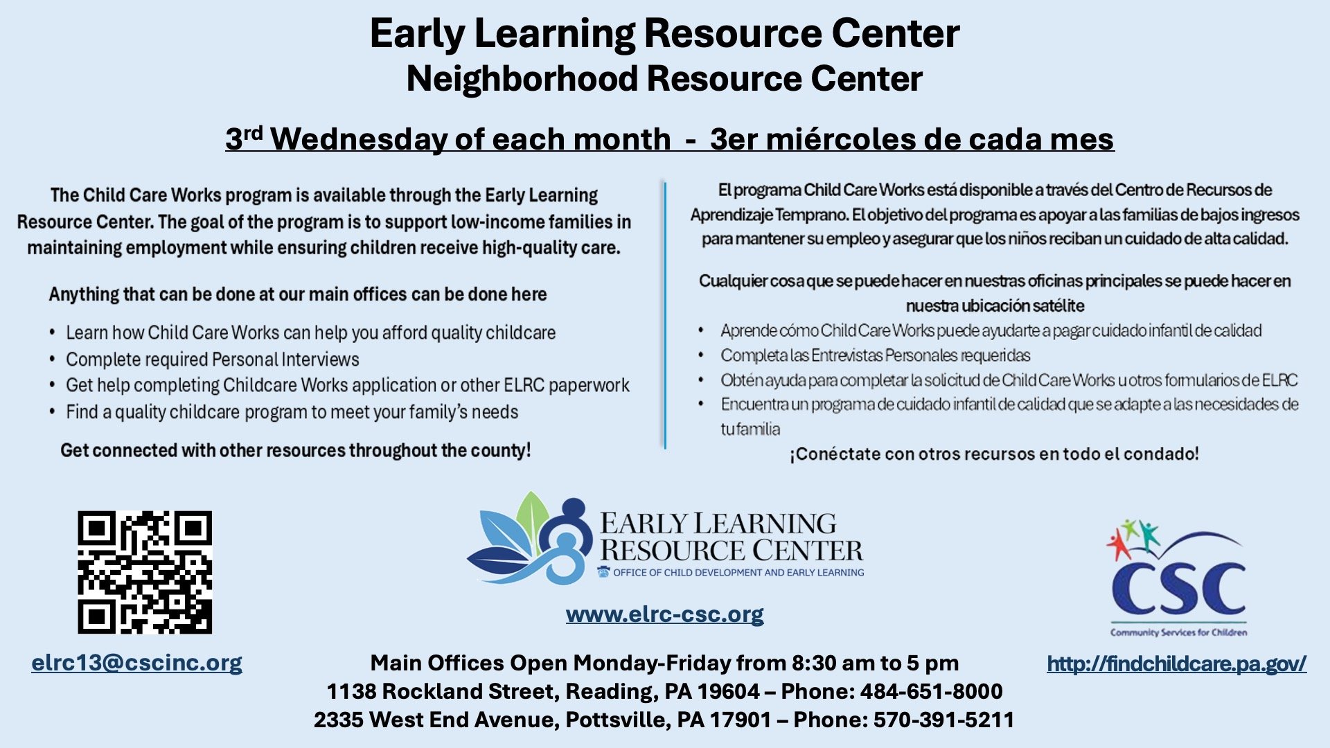 Early Learning Resource Center 3-2026