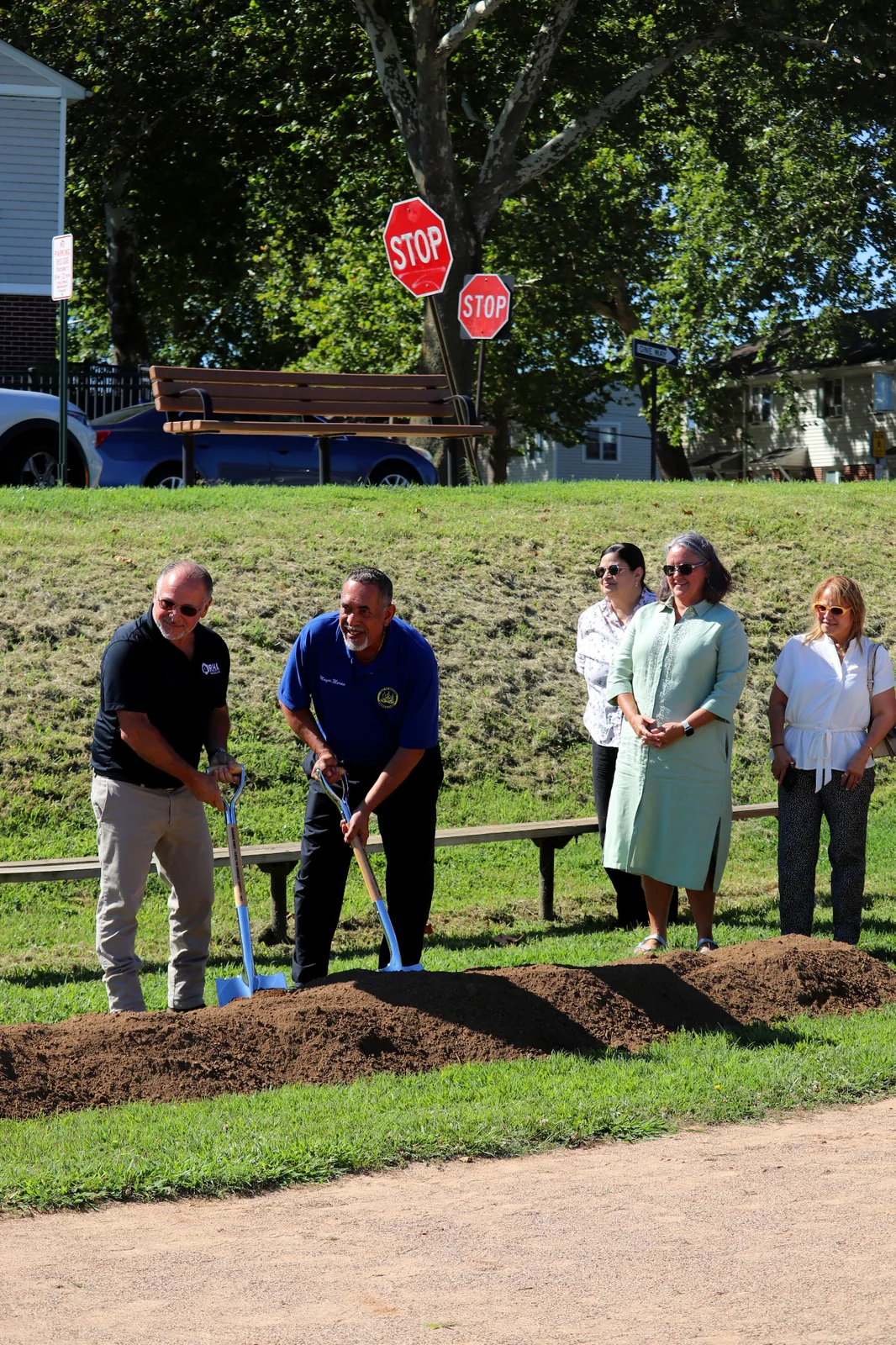 Dave Talarico and Reading Housing Authority leaders at a groundbreaking ceremony